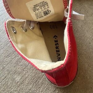 Converse Red High-Top Sneakers